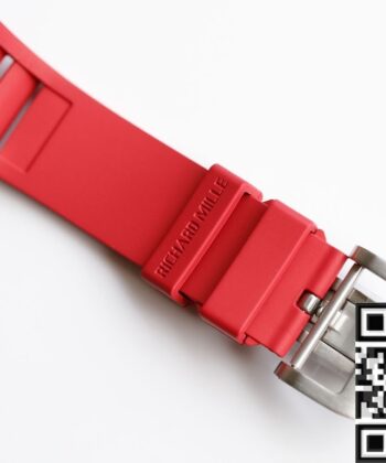 RM Richard Mille RM052 Diamond Skull Red Rubber Strap Watch