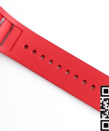 RM Richard Mille RM052 Diamond Skull Red Rubber Strap Watch