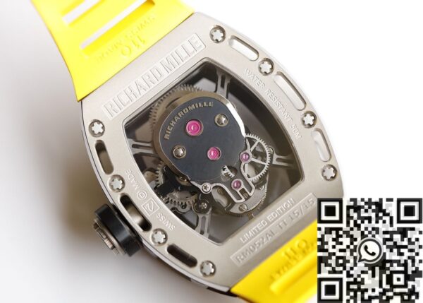 EUR Factory RM052 Watch Richard Mille Diamond Skull Yellow