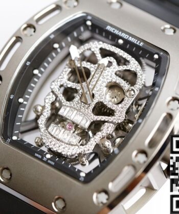 Richard Mille EUR Factory RM052 Diamond Skull Watch