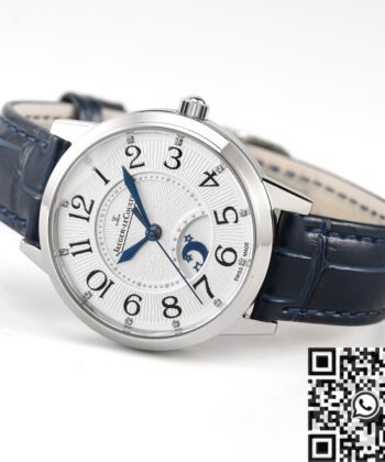 Rendez Vous Watch Jaeger LeCoultre 3448410 Blue Leather Strap