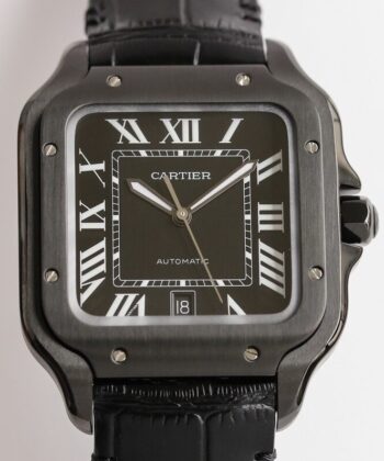 GF Factory Cartier Santos WSSA0039 Black Dial Watch
