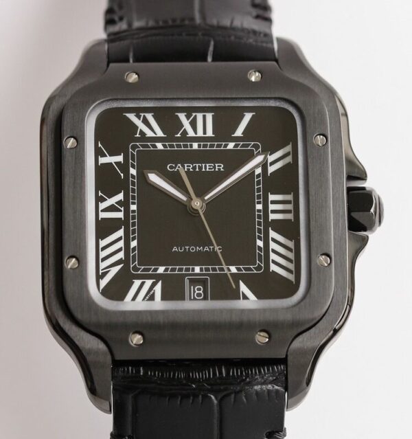 GF Factory Cartier Santos WSSA0039 Black Dial Watch