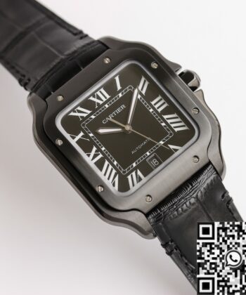 GF Factory Cartier Santos WSSA0039 Black Dial Watch