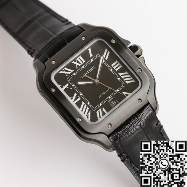GF Factory Cartier Santos WSSA0039 Black Dial Watch