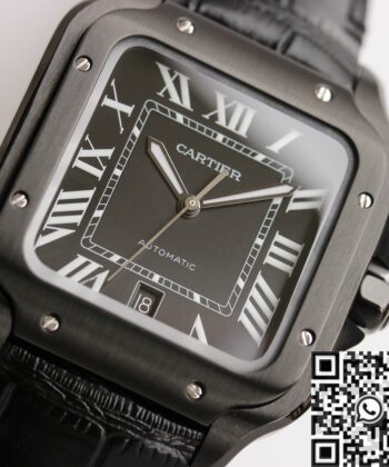 GF Factory Cartier Santos WSSA0039 Black Dial Watch