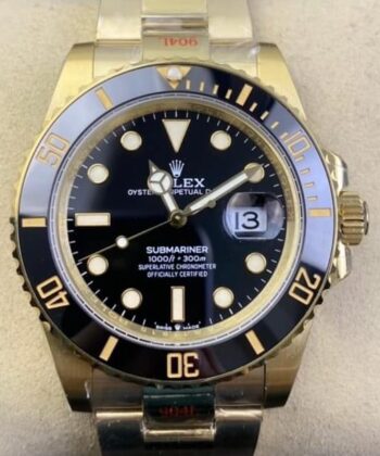 GM Factory Submariner Rolex M126618LN-0002 Gold Watch