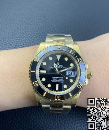 GM Factory Submariner Rolex M126618LN-0002 Gold Watch