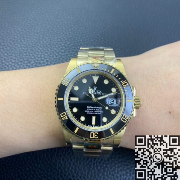 GM Factory Submariner Rolex M126618LN-0002 Gold Watch