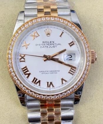 GM Factory Rolex Datejust M126281RBR-0003 White Dial 36mm