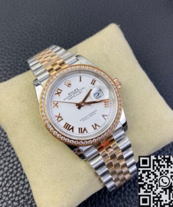 GM Factory Rolex Datejust M126281RBR-0003 White Dial 36mm