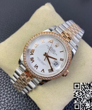 GM Factory Rolex Datejust M126281RBR-0003 White Dial 36mm