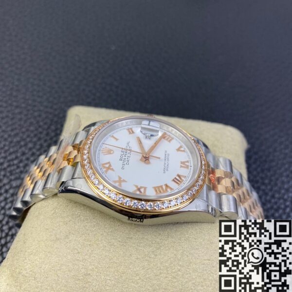 GM Factory Rolex Datejust M126281RBR-0003 White Dial 36mm