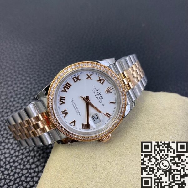 GM Factory Rolex Datejust M126281RBR-0003 White Dial 36mm