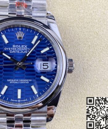GM Factory Datejust Rolex M126200-0021 Bright Blue Dial 36mm