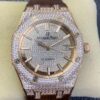 Diamond Audemars Piguet Royal Oak 15402OR Rose Gold Watch