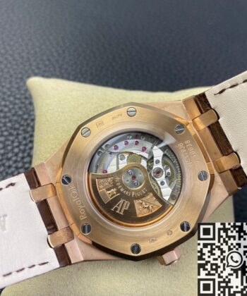 Diamond Audemars Piguet Royal Oak 15402OR Rose Gold Watch