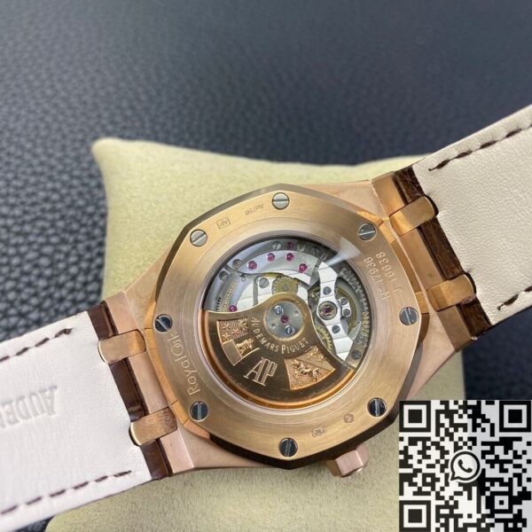 Diamond Audemars Piguet Royal Oak 15402OR Rose Gold Watch