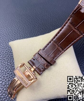 Diamond Audemars Piguet Royal Oak 15402OR Rose Gold Watch