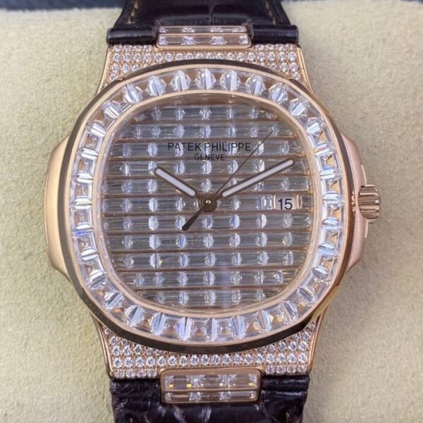 Patek.Philippe Nautilus​ 5711R Diamond Watch GS Factory