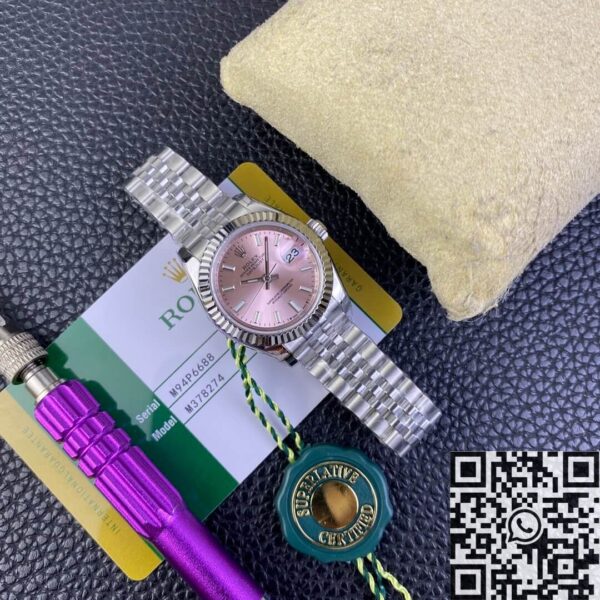 GS Factory Datejust Rolex M279174-0001 Pink Dial 28mm Watch