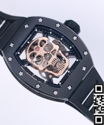 JB Factory Richard Mille RM052 Rose Gold Skull Watch