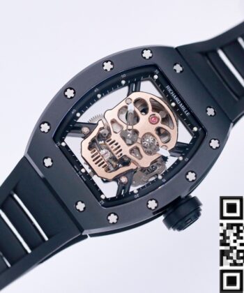 JB Factory Richard Mille RM052 Rose Gold Skull Watch