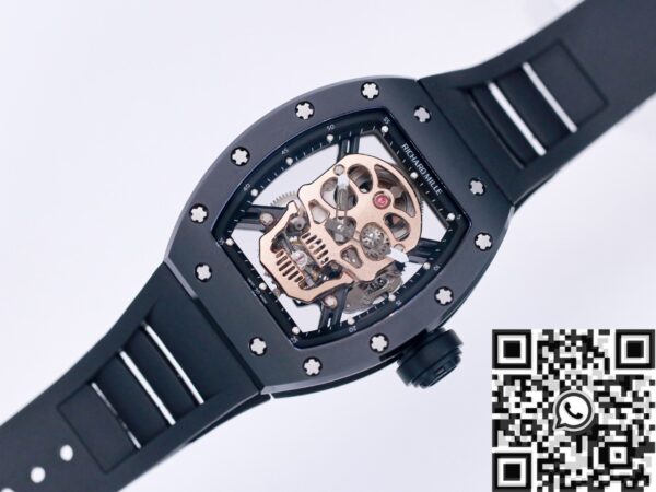 JB Factory Richard Mille RM052 Rose Gold Skull Watch