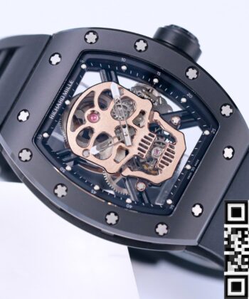 JB Factory Richard Mille RM052 Rose Gold Skull Watch