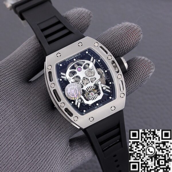 Richard Mille RM052 Replica White Carbon Fiber Case JB Factory