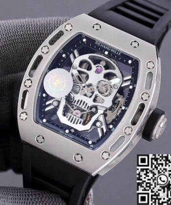Richard Mille RM052 Replica White Carbon Fiber Case JB Factory