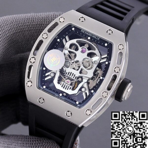Richard Mille RM052 Replica White Carbon Fiber Case JB Factory