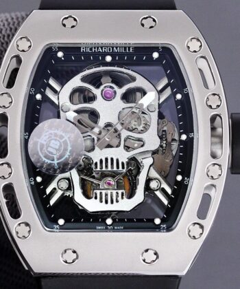 Richard Mille RM052 Replica White Carbon Fiber Case JB Factory