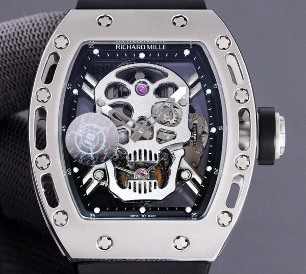 Richard Mille RM052 Replica White Carbon Fiber Case JB Factory