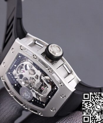 Richard Mille RM052 Replica White Carbon Fiber Case JB Factory