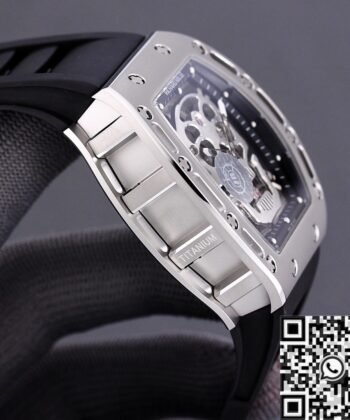 Richard Mille RM052 Replica White Carbon Fiber Case JB Factory