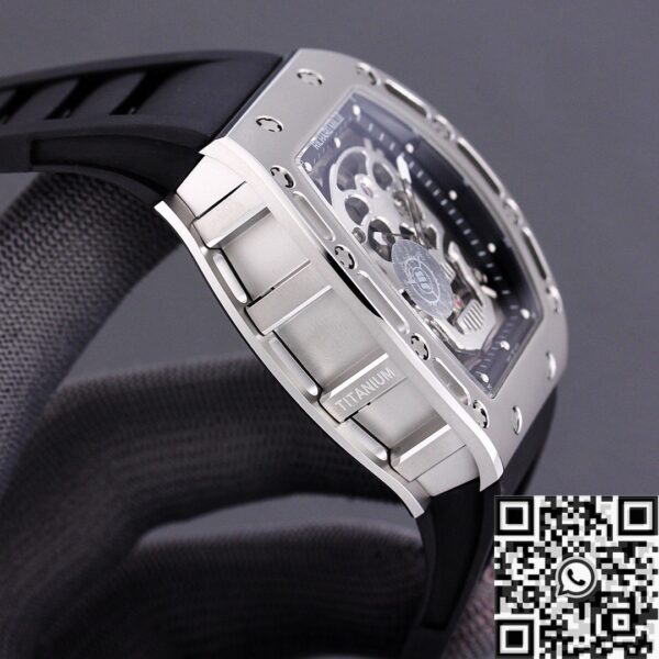 Richard Mille RM052 Replica White Carbon Fiber Case JB Factory