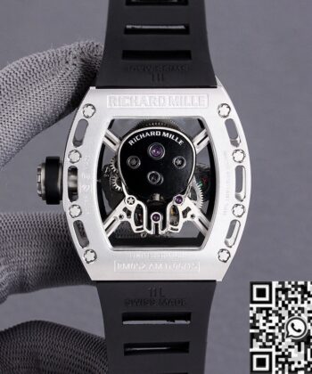 Richard Mille RM052 Replica White Carbon Fiber Case JB Factory
