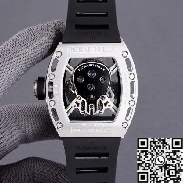 Richard Mille RM052 Replica White Carbon Fiber Case JB Factory