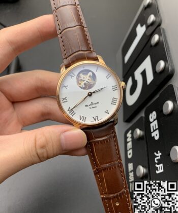 JB Factory Blancpain Villeret 66240-3631-55B White Dial 42mm