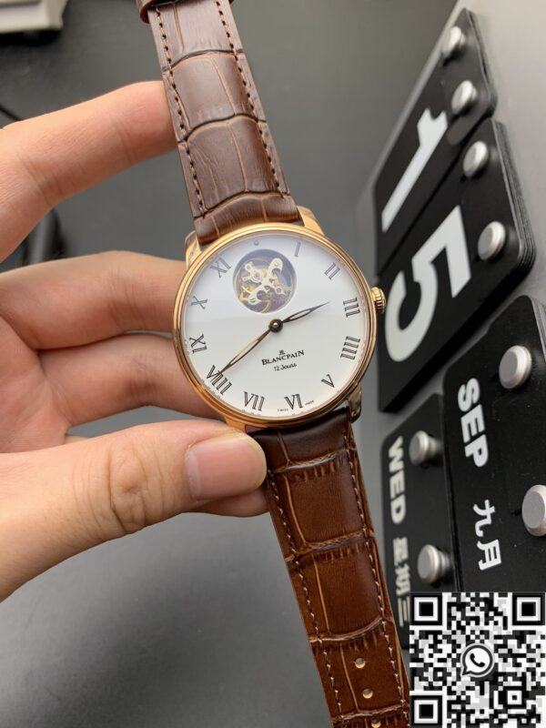 JB Factory Blancpain Villeret 66240-3631-55B White Dial 42mm