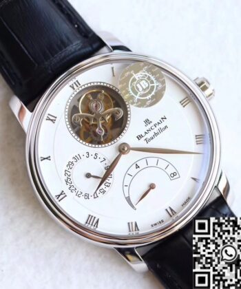 JB Factory Villeret Watch Blancpain 6025-1542-55B White 42.5mm