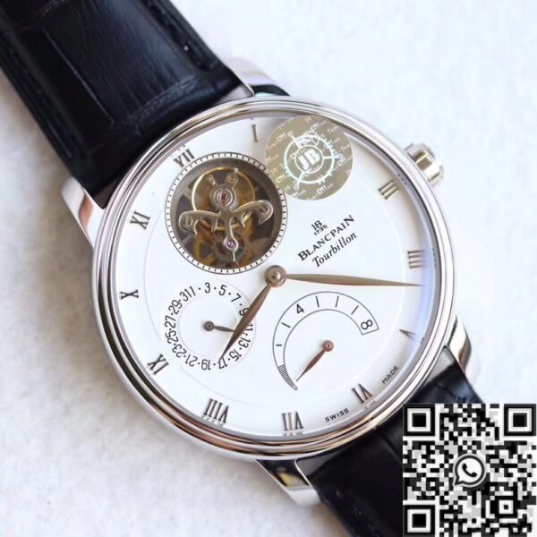 JB Factory Villeret Watch Blancpain 6025-1542-55B White 42.5mm