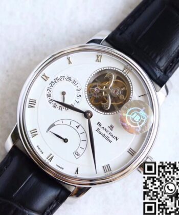 JB Factory Villeret Watch Blancpain 6025-1542-55B White 42.5mm
