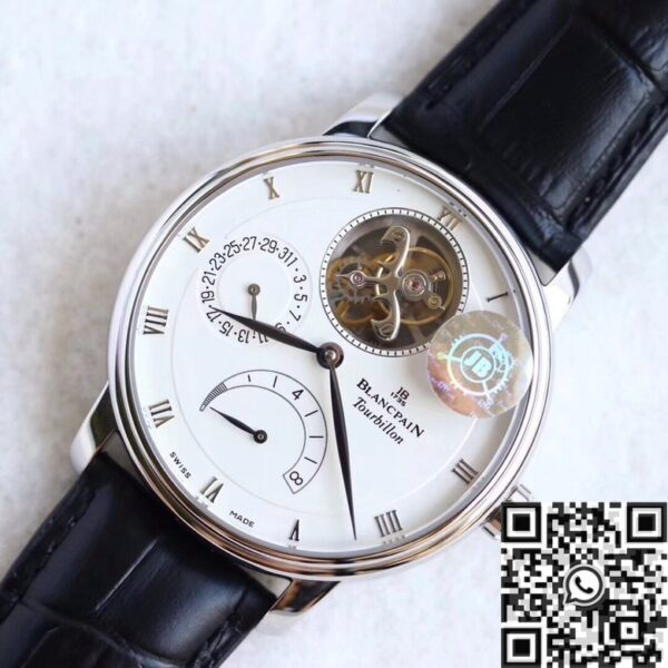 JB Factory Villeret Watch Blancpain 6025-1542-55B White 42.5mm