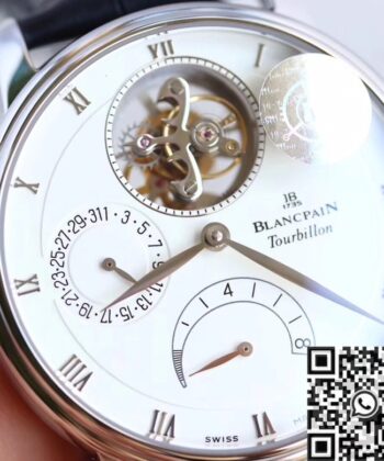 JB Factory Villeret Watch Blancpain 6025-1542-55B White 42.5mm