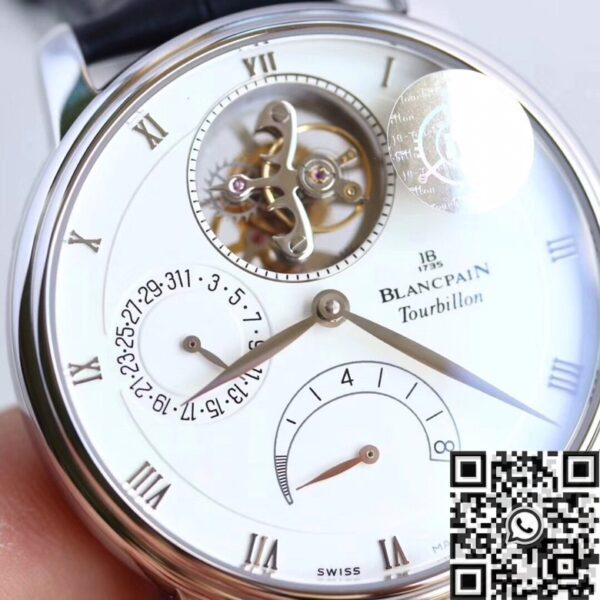 JB Factory Villeret Watch Blancpain 6025-1542-55B White 42.5mm