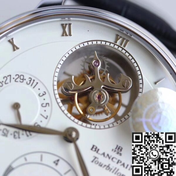 JB Factory Villeret Watch Blancpain 6025-1542-55B White 42.5mm