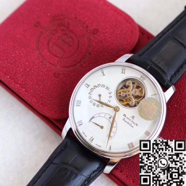 JB Factory Villeret Watch Blancpain 6025-1542-55B White 42.5mm