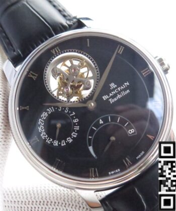 JB Factory Blancpain Watch Villeret 6025 Black Dial Size 42.5mm